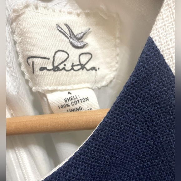 Anthropologie Structured Cotton Textured Dress by Tabitha - Picture 4 of 4